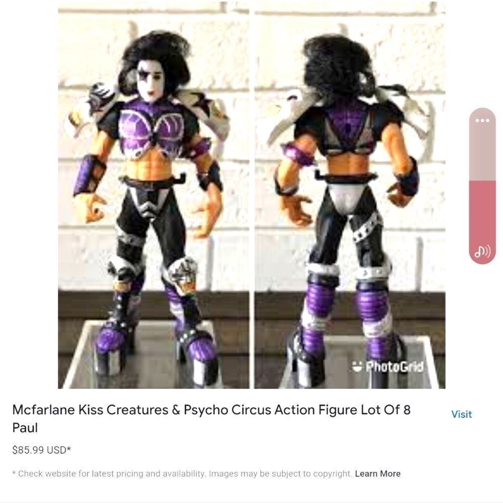 Kiss 1998 McFarlane phyco circus action figure, like brand new, no box,no flaws